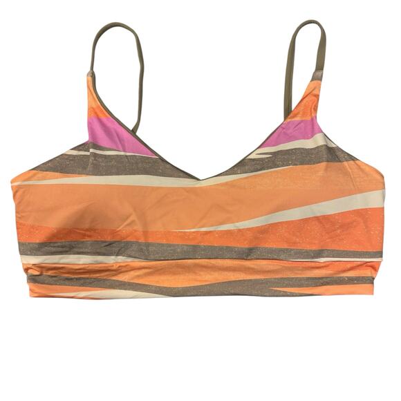 NWT PRANA Willow Falls Reversible Swim Top, Size M, Purple, Orange, Green - Picture 3 of 8